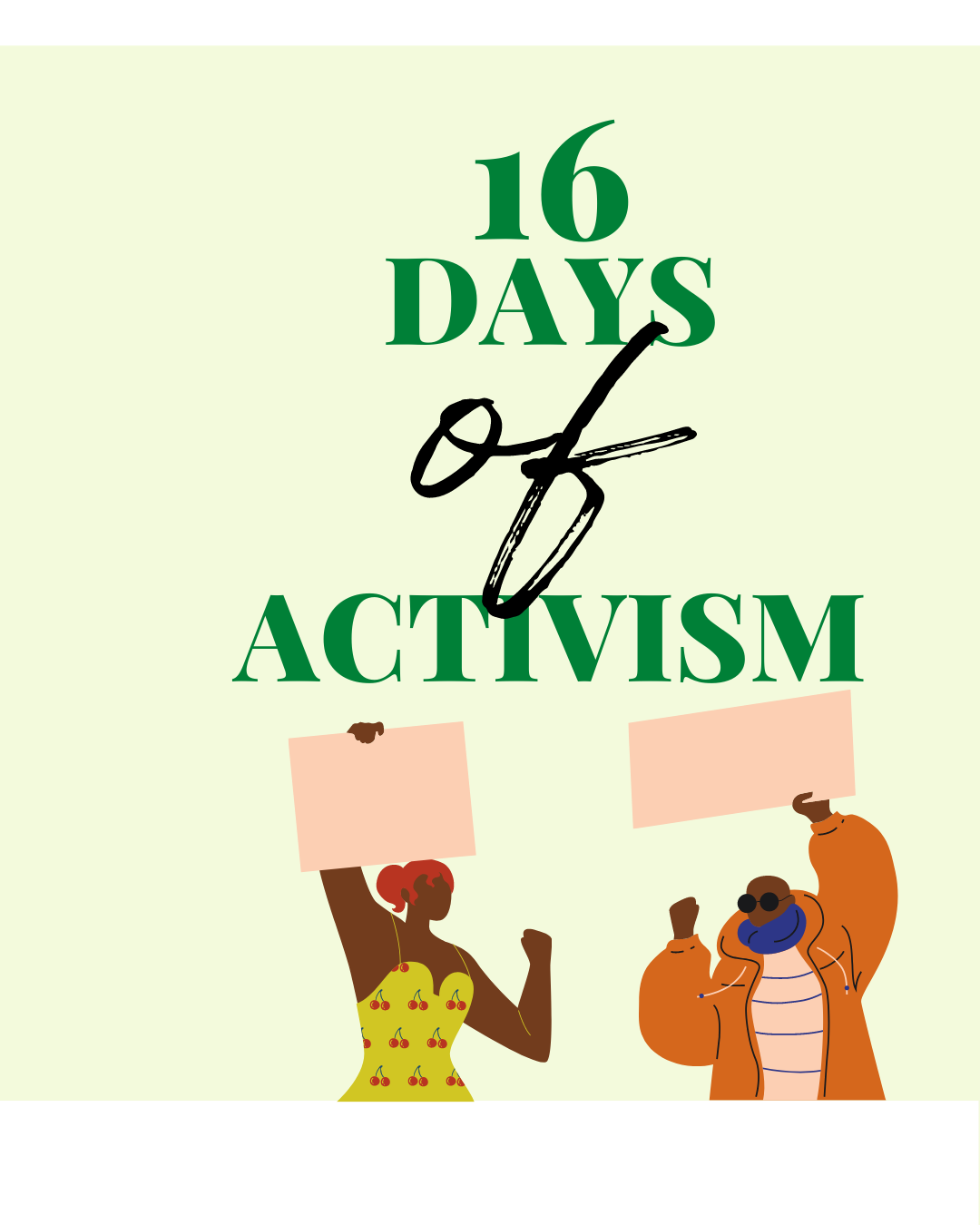 16 Days Of Activism – How Can You Get Involved?