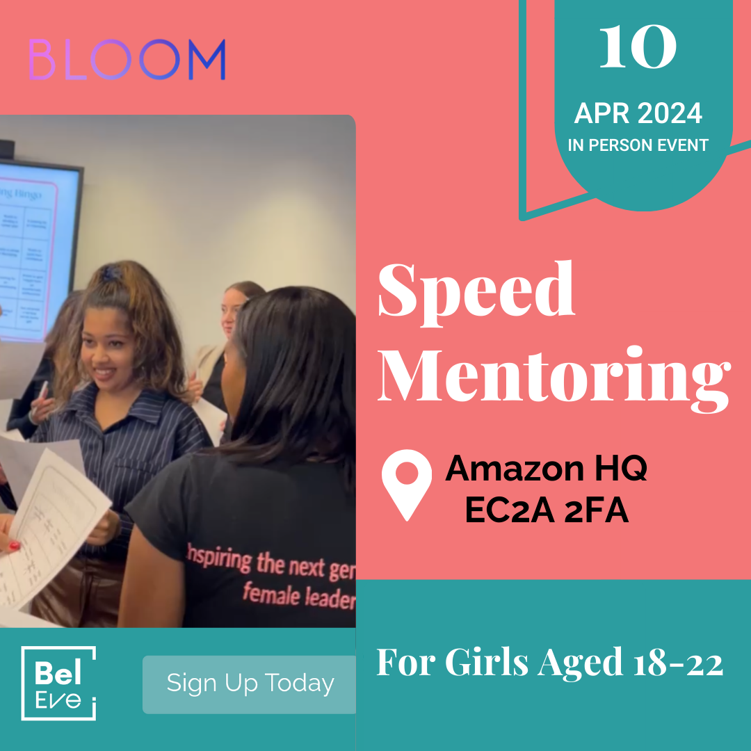 BelEve x Bloom Speed Mentoring Event in partnership with Amazon Ads